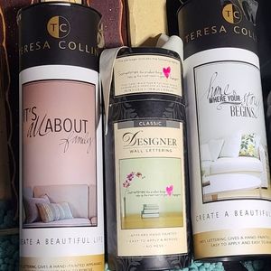 THREE Wall Decals - Quotes